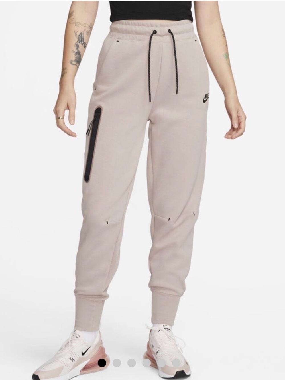 Nike Sportswear Tech Fleece Jogger Pants Utility Pocket Athletic Rose Taupe SZ L